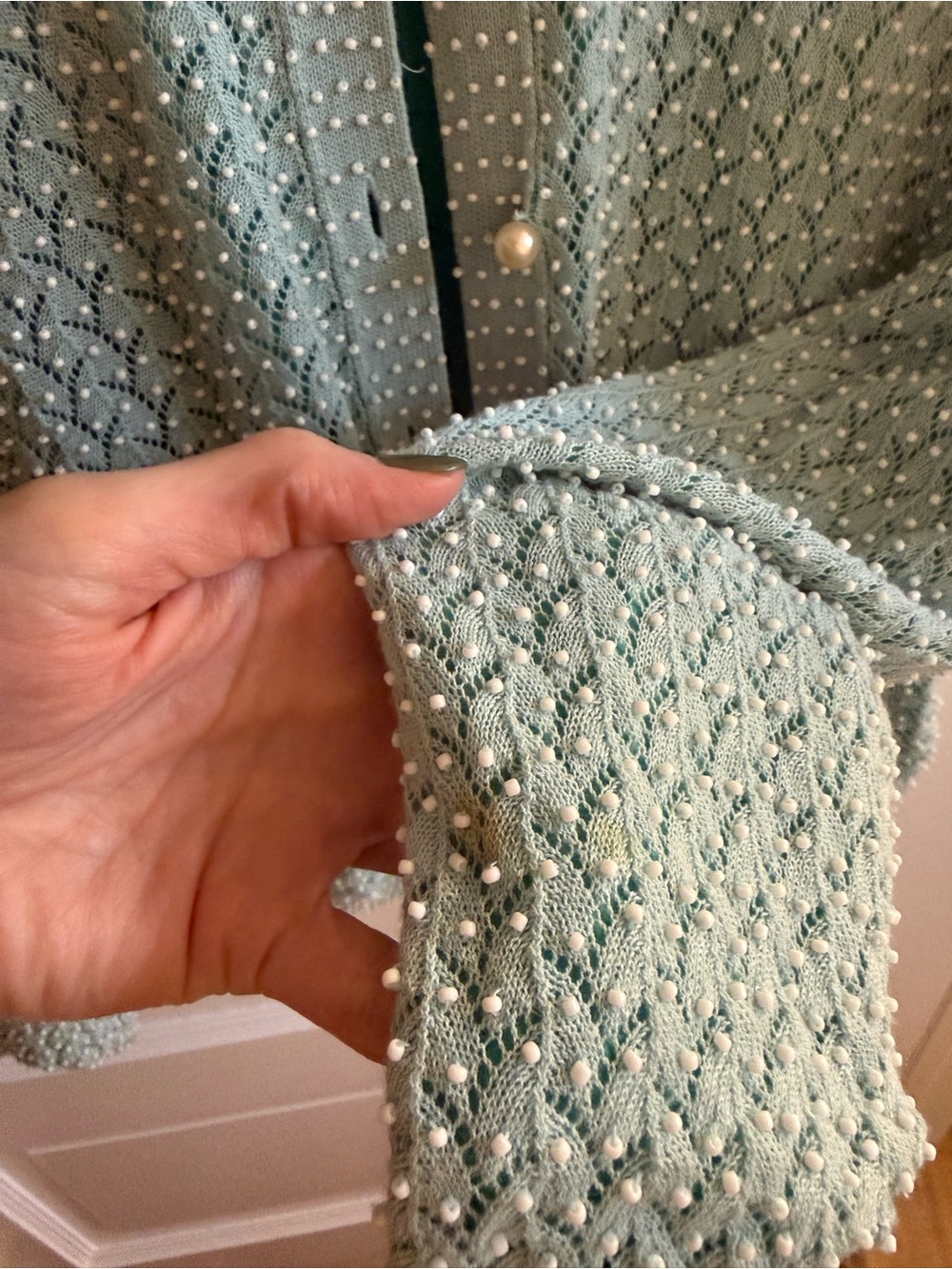 Gossip Girl pearl embroidered cardigan - Picture 4 of 4